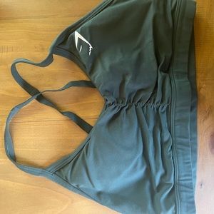 Green sports bra